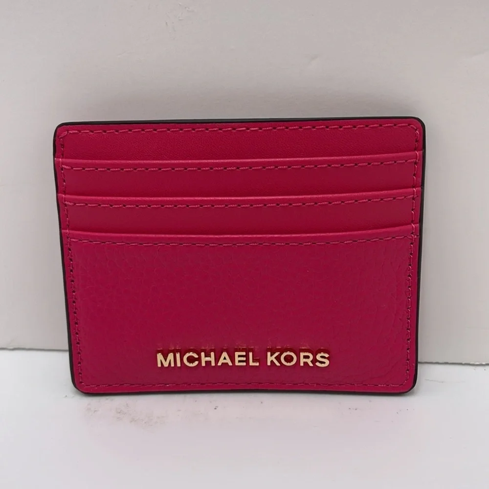 MICHAEL KORS
Large Pebbled Leather Card Holder Case
Electric Pink 
NWT - Picture 5 of 16
